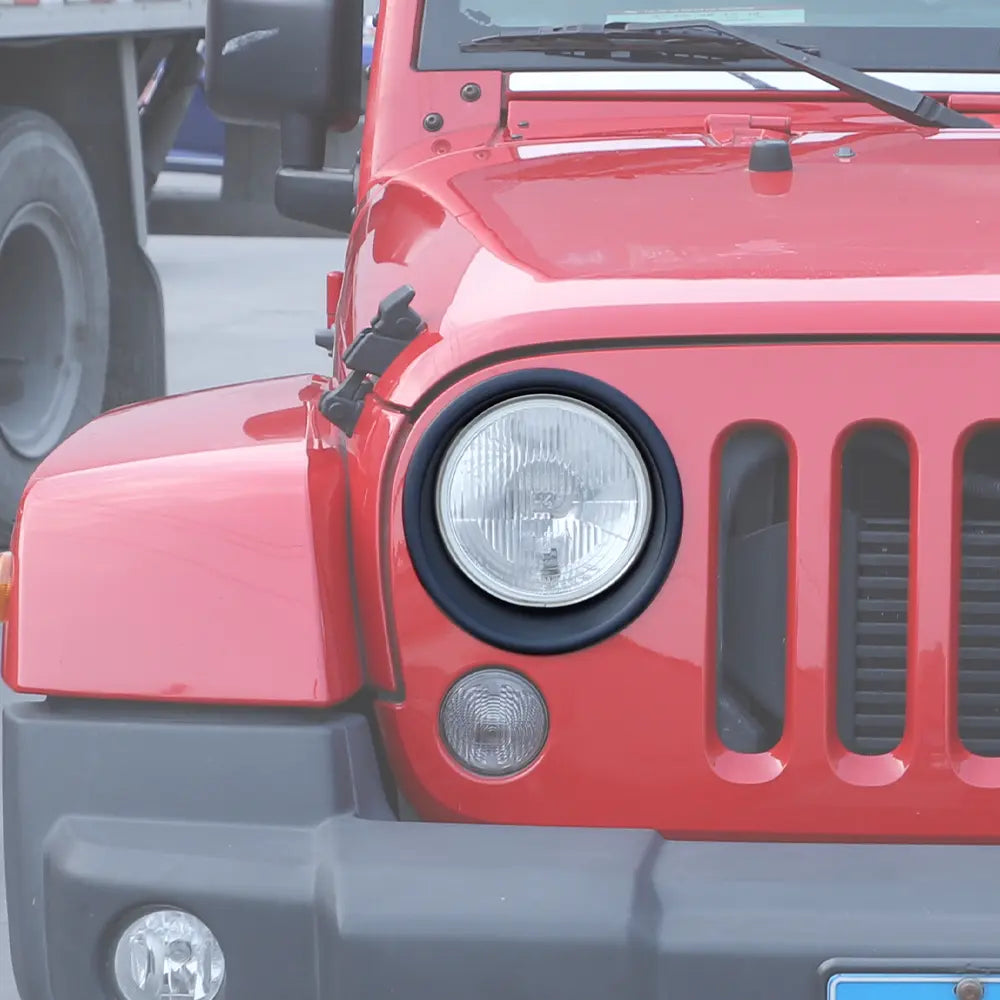 For 2007-2018 Jeep Wrangler JK JKU Headlight Trim Bezels