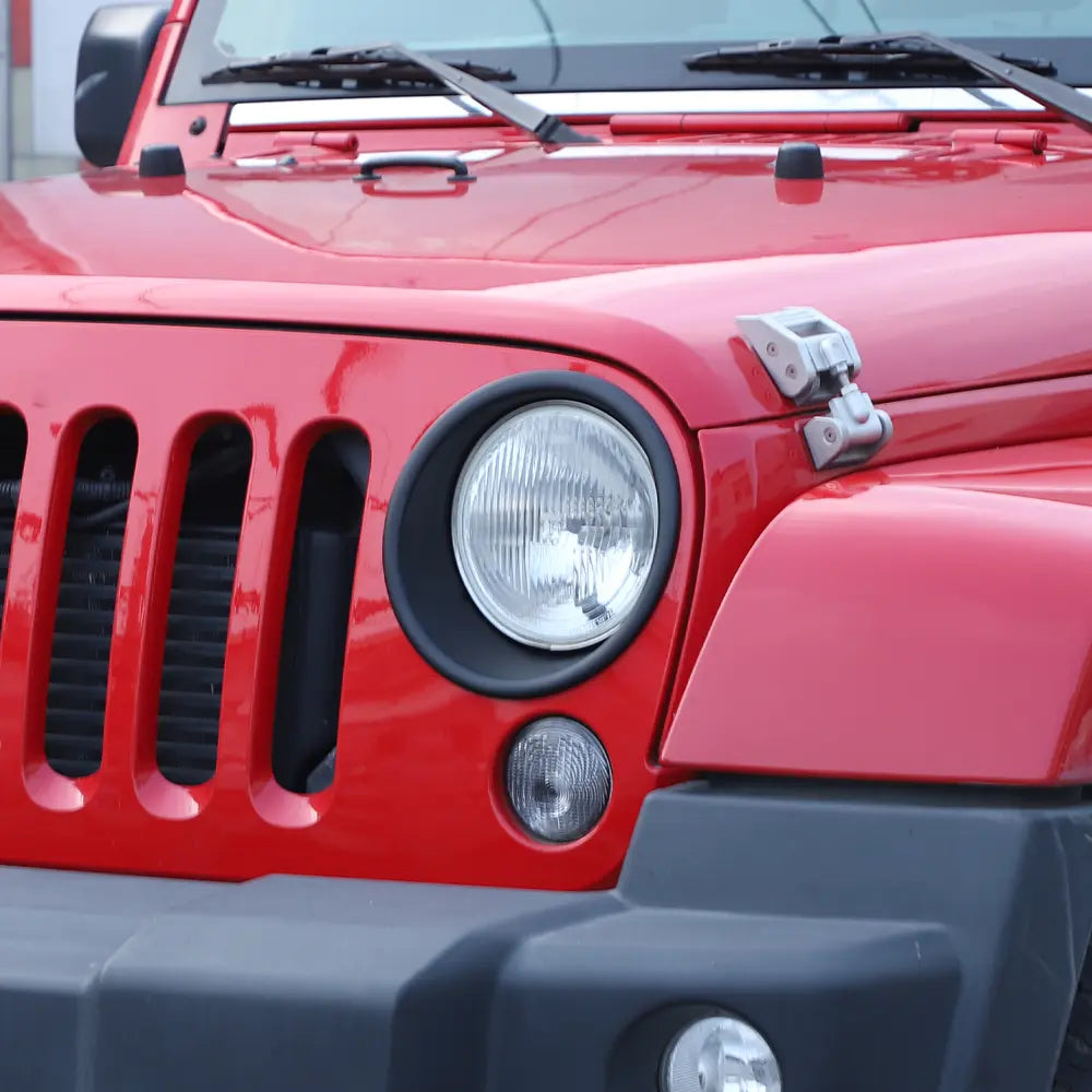 For 2007-2018 Jeep Wrangler JK JKU Headlight Trim Bezels