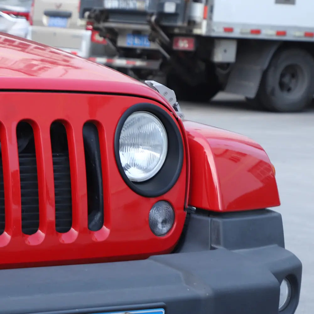 For 2007-2018 Jeep Wrangler JK JKU Headlight Trim Bezels