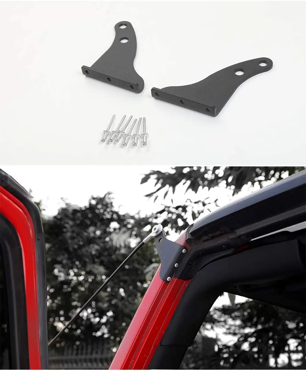 For 2007-2018 Jeep Wrangler JK JKU Hood Limb Risers Kit Sub-line Branches