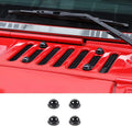 For 2007-2018 Jeep Wrangler JK JKU Hood Vent Cap Cover Trim