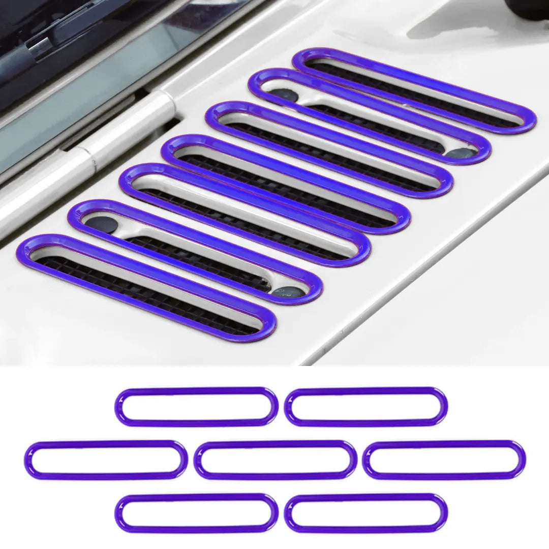 For 2007-2018 Jeep Wrangler JK JKU Hood Vent Cover Cowl Panel Trim Exterior Accent