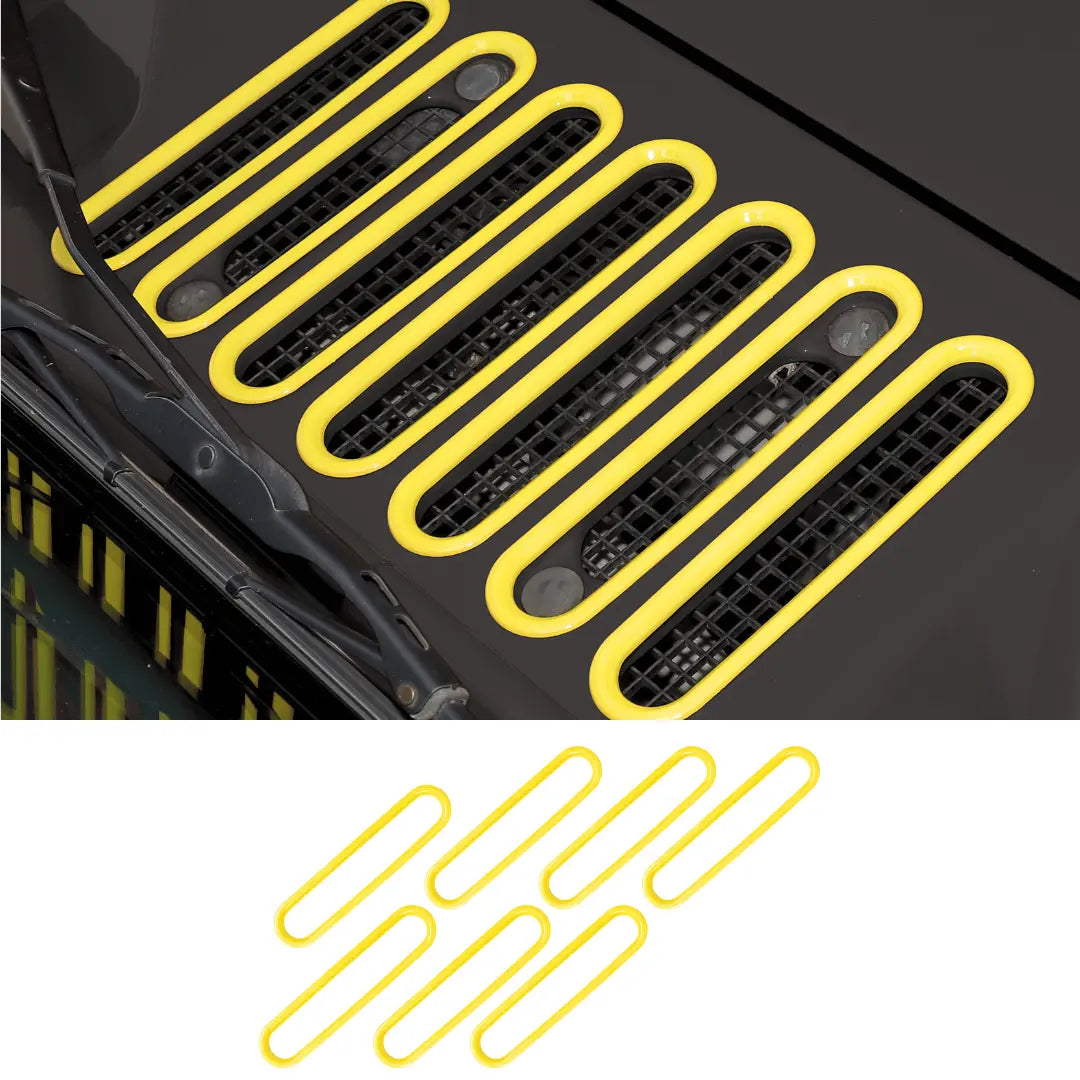 For 2007-2018 Jeep Wrangler JK JKU Hood Vent Cover Cowl Panel Trim Exterior Accent