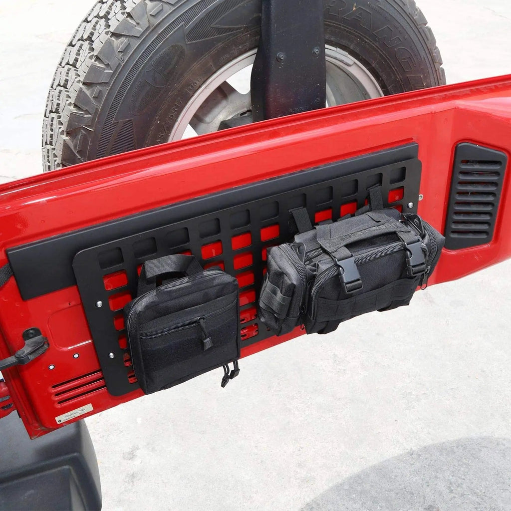 For 2007-2018 Jeep Wrangler JK JKU Rear Rack Trunk Cargo Shelf Solid Steel Interior Luggage Storage Carrier