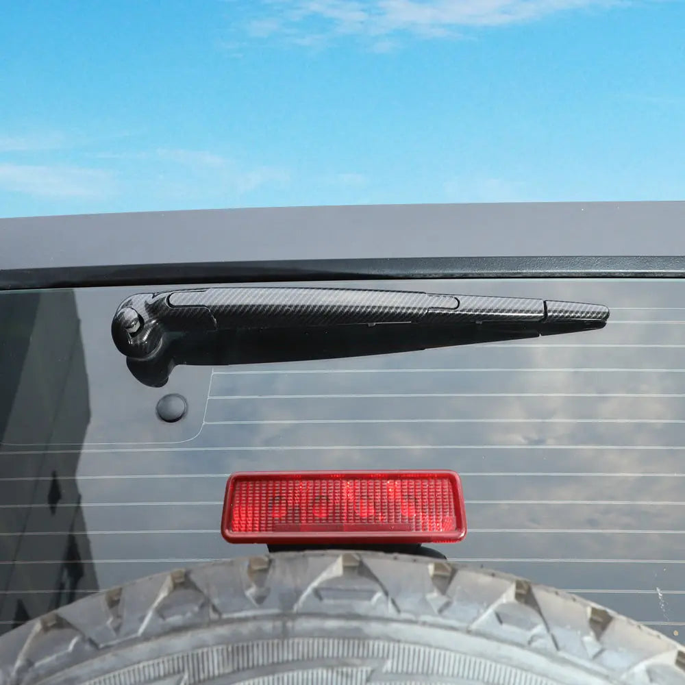 For 2007-2018 Jeep Wrangler JK JKU Rear Rain Windscreen Window Wiper Cover Trim