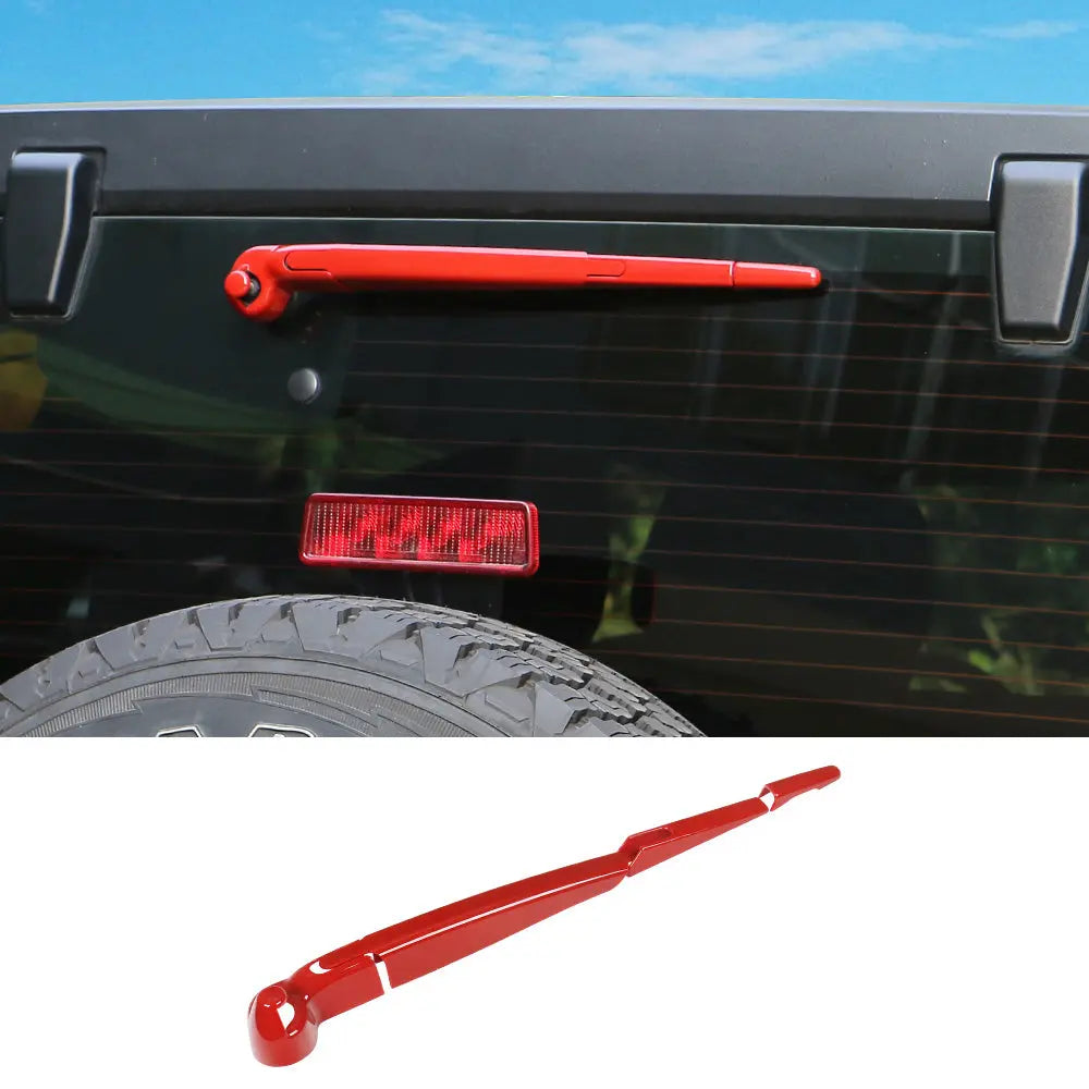 For 2007-2018 Jeep Wrangler JK JKU Rear Rain Windscreen Window Wiper Cover Trim