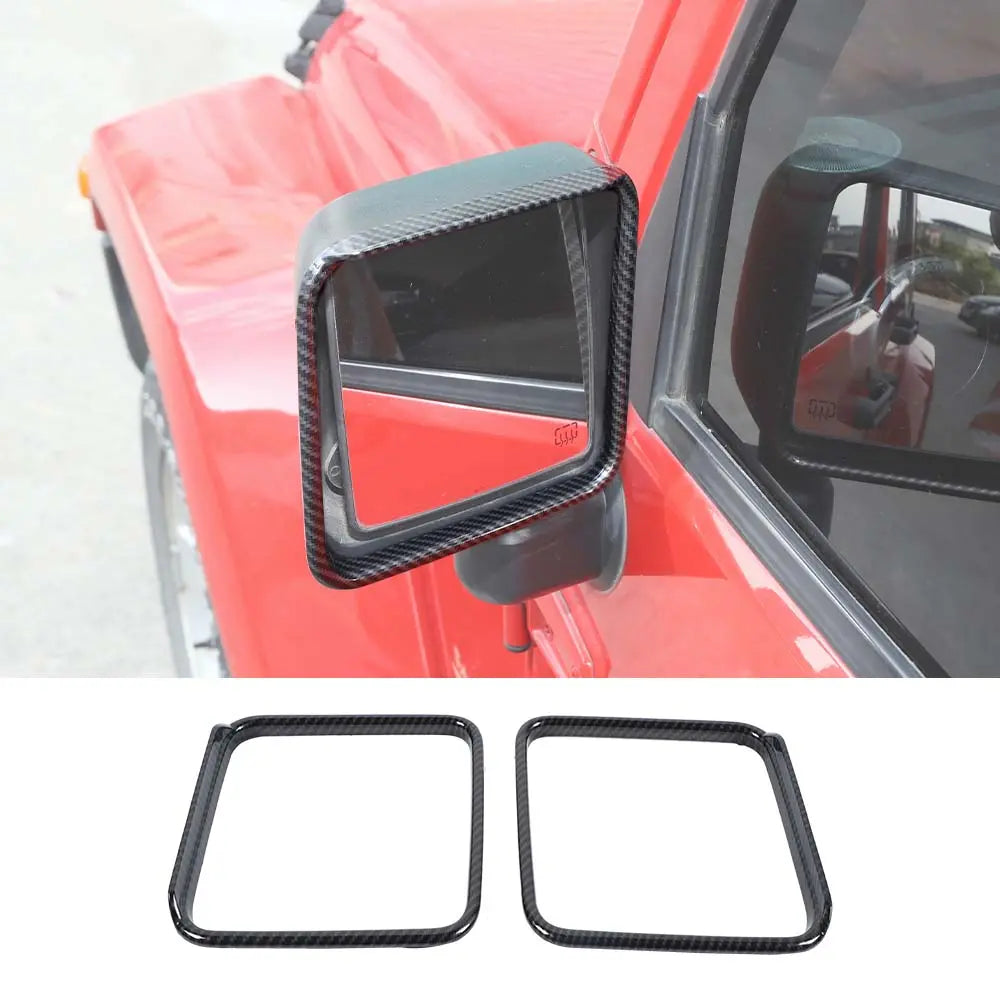 For 2007-2018 Jeep Wrangler JK JKU Rear View Mirror Trim Cover