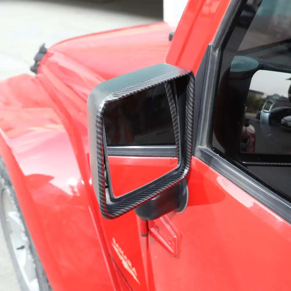 For 2007-2018 Jeep Wrangler JK JKU Rear View Mirror Trim Cover