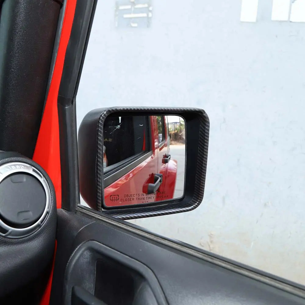 For 2007-2018 Jeep Wrangler JK JKU Rear View Mirror Trim Cover