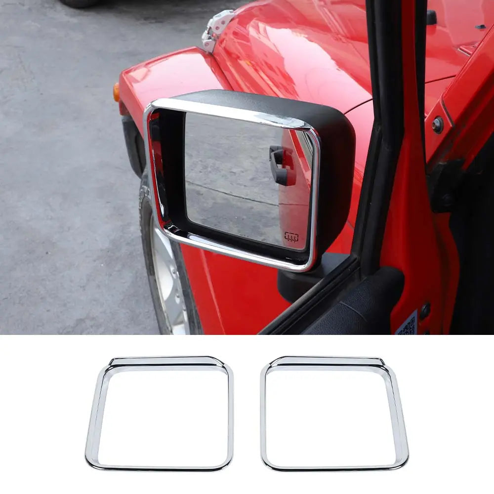 For 2007-2018 Jeep Wrangler JK JKU Rear View Mirror Trim Cover