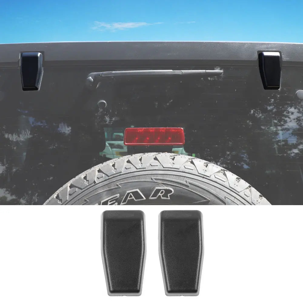 For 2007-2018 Jeep Wrangler JK JKU Rear Window Liftgate Glass Hinge Cover Trim