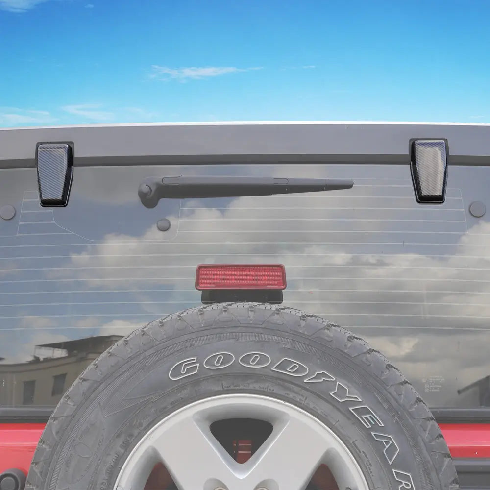 For 2007-2018 Jeep Wrangler JK JKU Rear Window Liftgate Glass Hinge Cover Trim