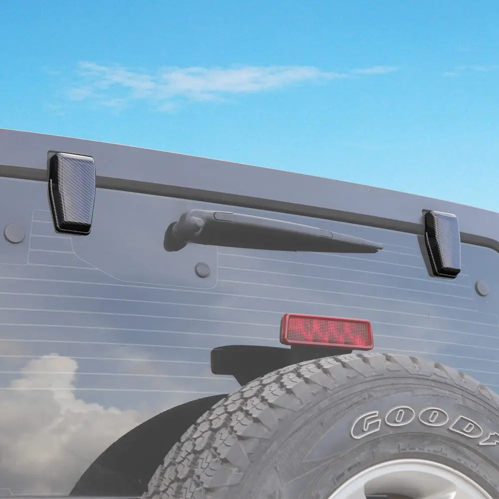 For 2007-2018 Jeep Wrangler JK JKU Rear Window Liftgate Glass Hinge Cover Trim