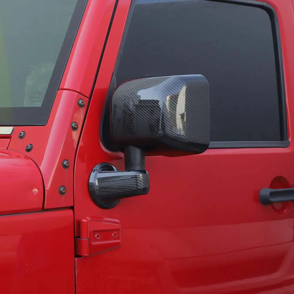 For 2007-2018 Jeep Wrangler JK JKU Rearview Mirror Cover Trim