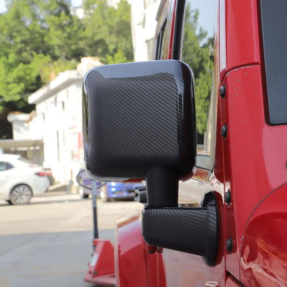 For 2007-2018 Jeep Wrangler JK JKU Rearview Mirror Cover Trim