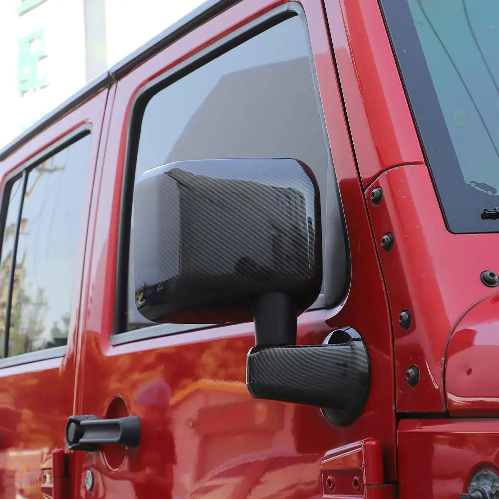 For 2007-2018 Jeep Wrangler JK JKU Rearview Mirror Cover Trim