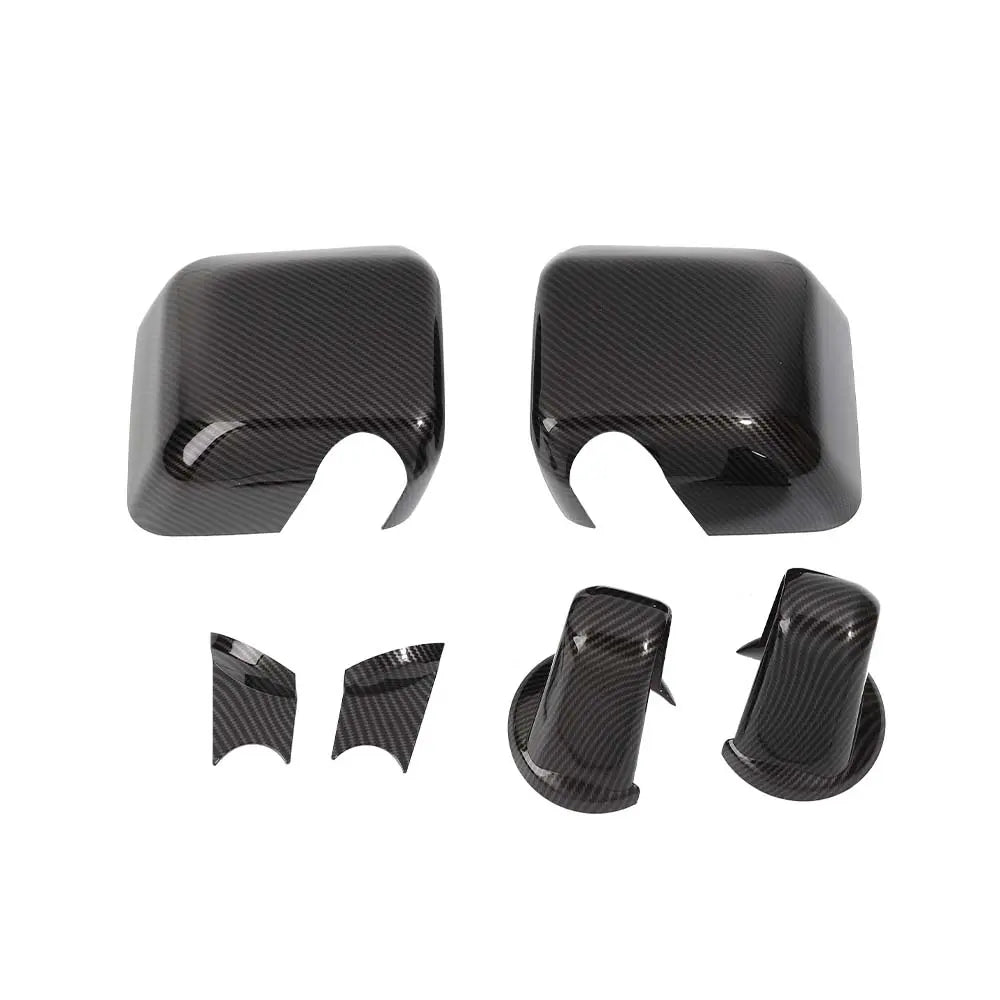 For 2007-2018 Jeep Wrangler JK JKU Rearview Mirror Cover Trim