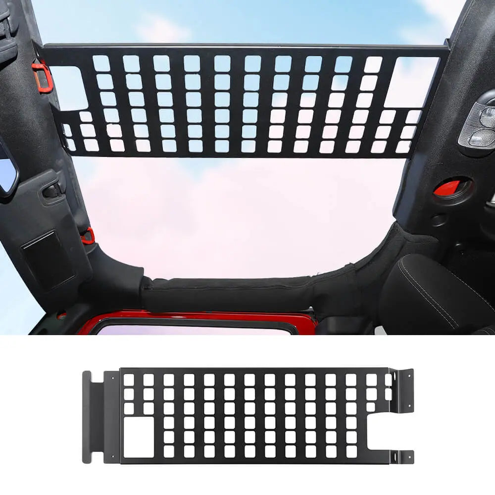 For 2007-2018 Jeep Wrangler JK JKU Roof Rack Hard Top Molle Panel
