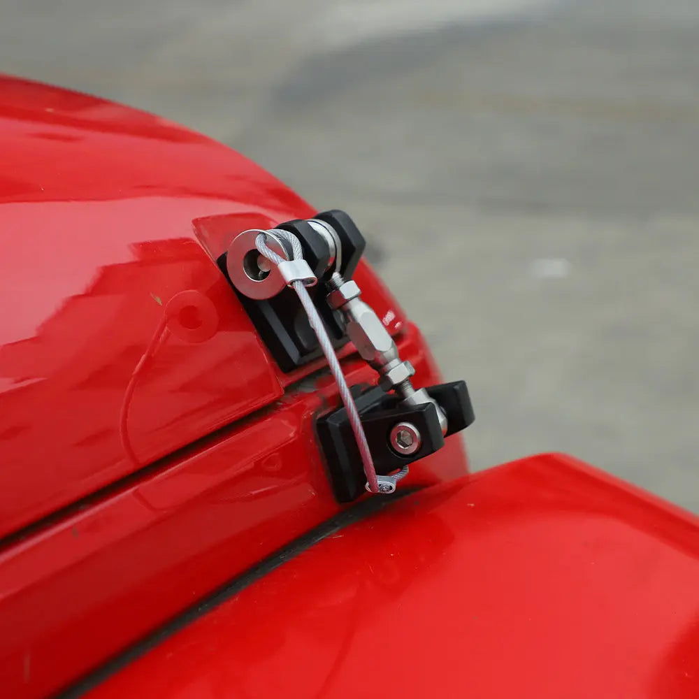 For 2007+ Jeep Wrangler JK JL Gladiator JT Stainless Steel Locking Hood Latch Catch Kit