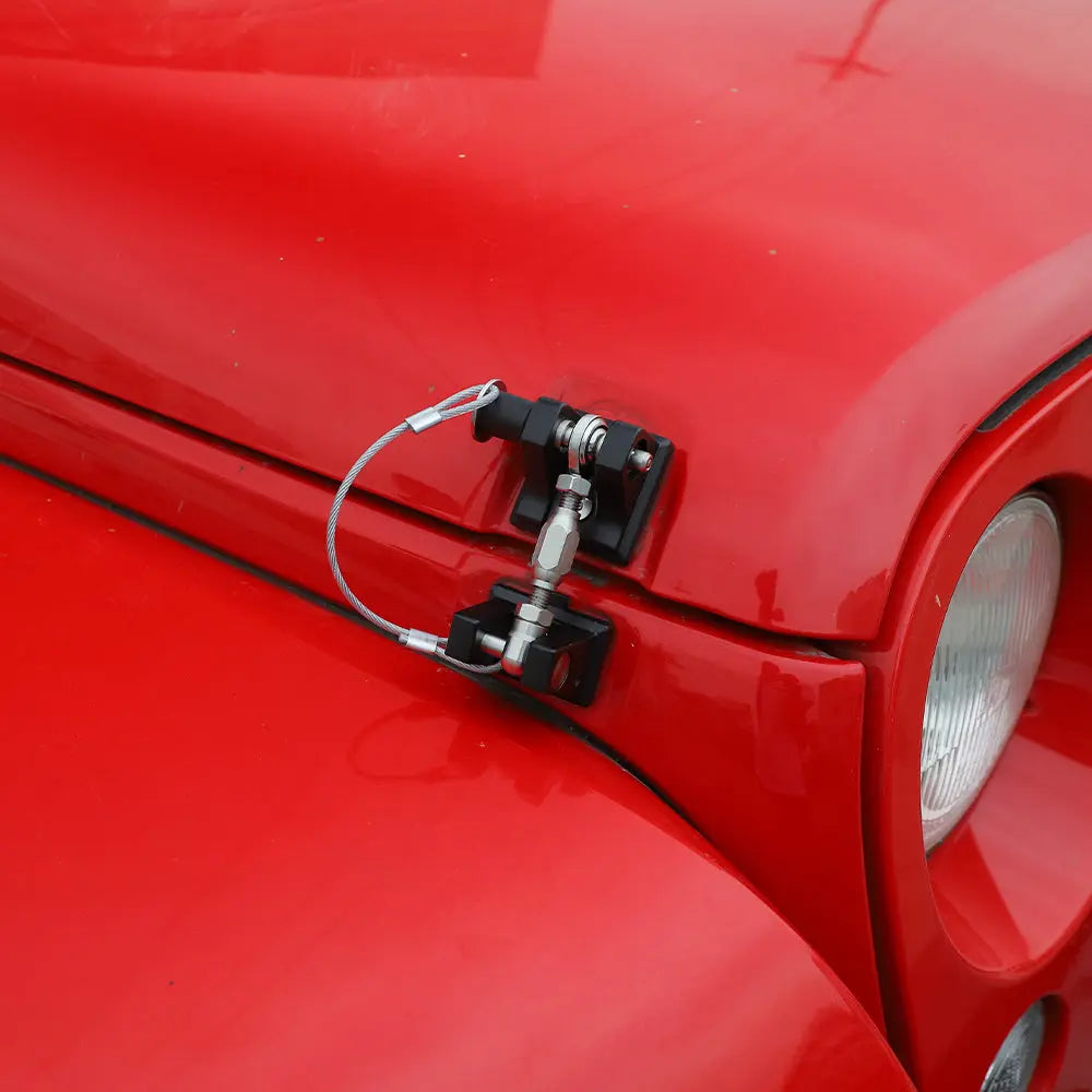 For 2007+ Jeep Wrangler JK JL Gladiator JT Stainless Steel Locking Hood Latch Catch Kit