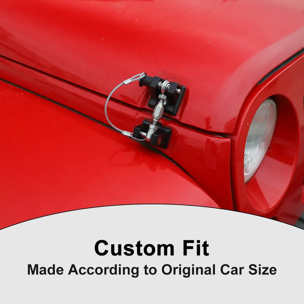 For 2007+ Jeep Wrangler JK JL Gladiator JT Stainless Steel Locking Hood Latch Catch Kit
