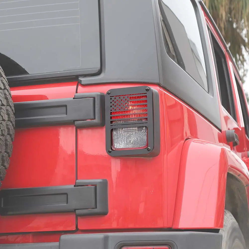 For 2007-2018 Jeep Wrangler JK/JKU Tail Light Guard Protectors Trim