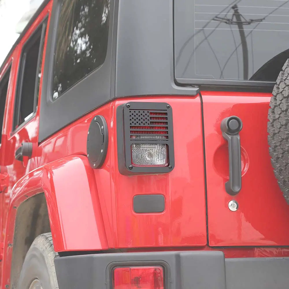 For 2007-2018 Jeep Wrangler JK/JKU Tail Light Guard Protectors Trim
