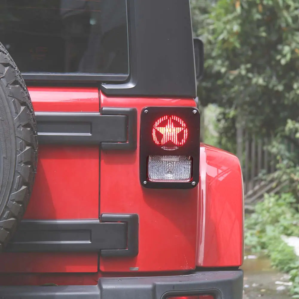 For 2007-2018 Jeep Wrangler JK/JKU Tail Light Guard Protectors Trim