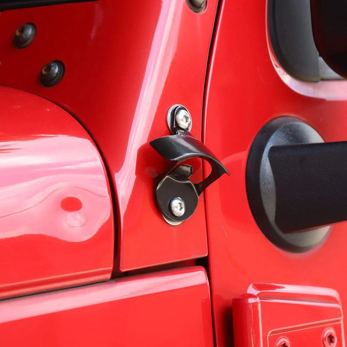 For 2007-2018 Jeep Wrangler JK JKU Unlimited Body Mounted Beer Bottle Opener