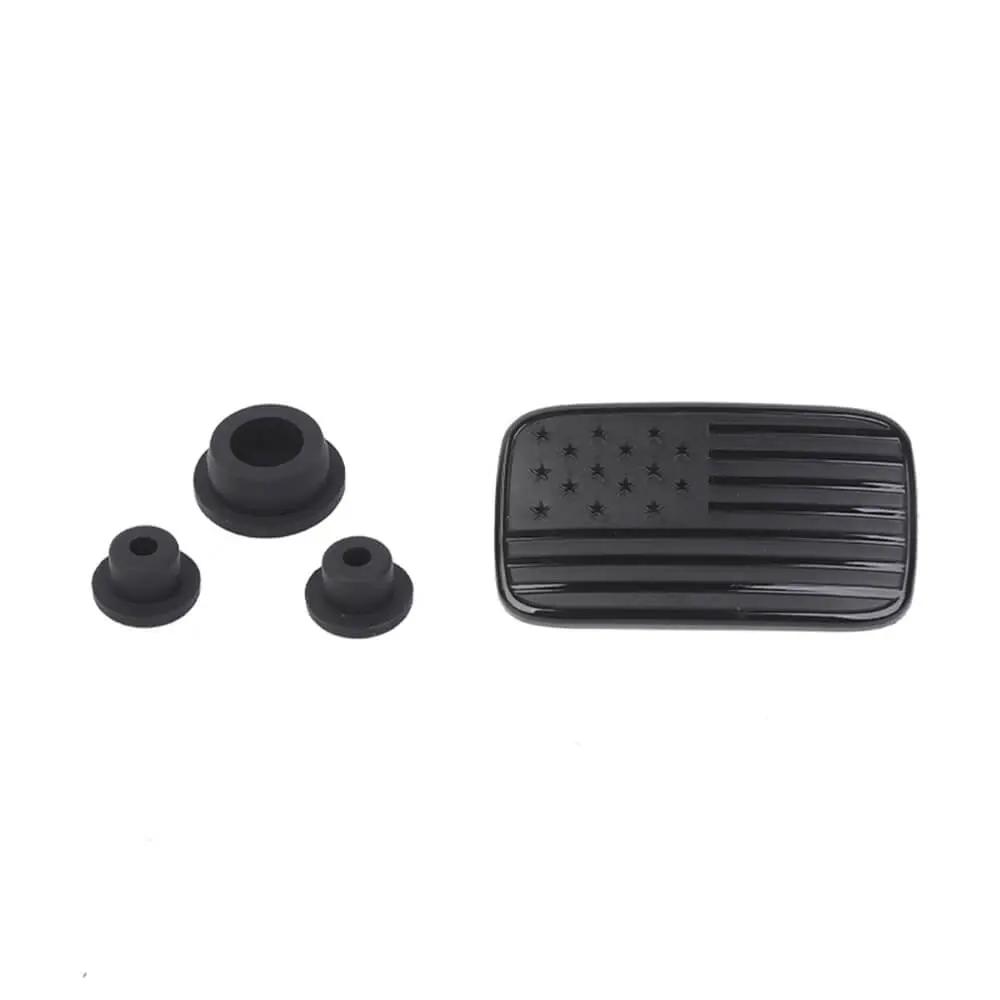 For 2007-2018 Jeep Wrangler JK Left Tail Light Lamp Lower Trim & Rubber Stopper Plugs USA Flag