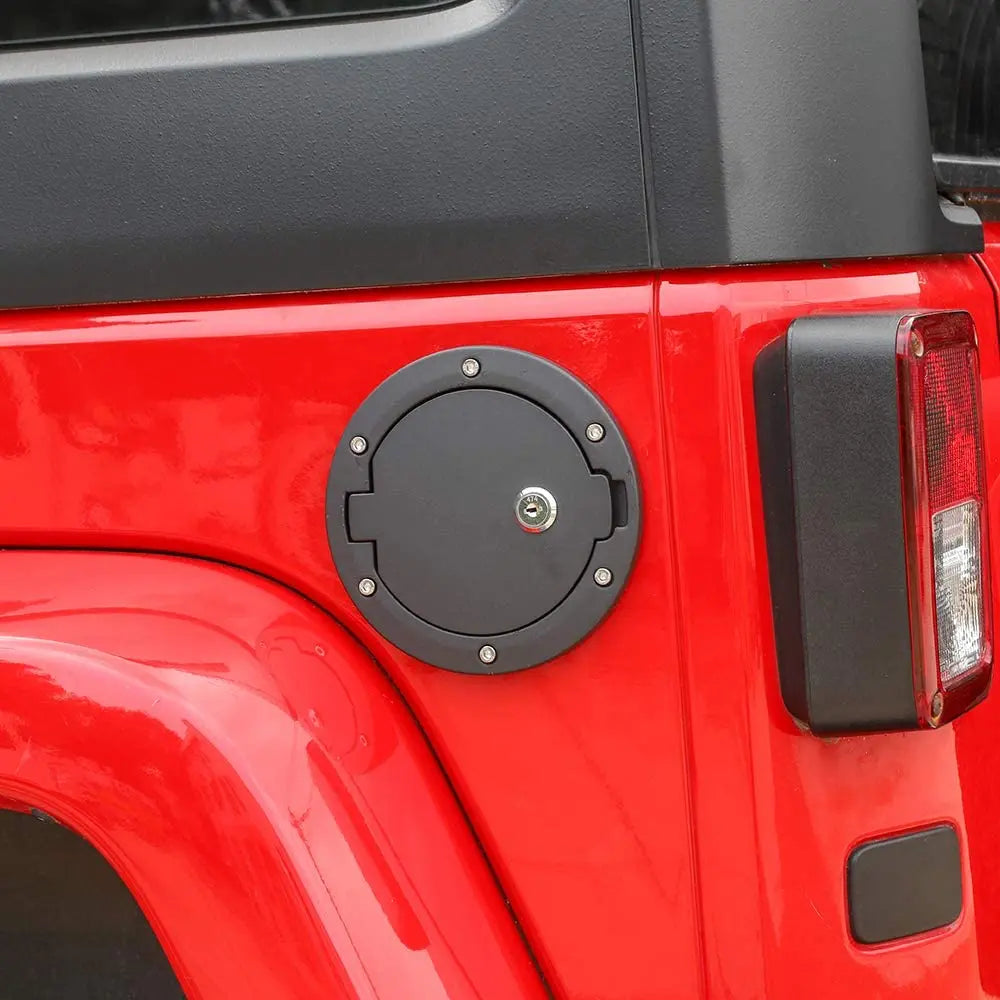 For 2007-2018 Jeep Wrangler JK Locking Gas Cap Cover Fuel Door (Locking Type)