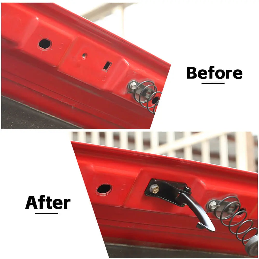 For 2007-2018 Jeep Wrangler JK Metal Hood Safety Catch Latch Hood Lock Hook Black