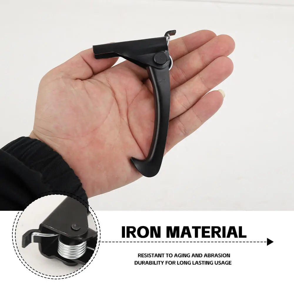 For 2007-2018 Jeep Wrangler JK Metal Hood Safety Catch Latch Hood Lock Hook Black