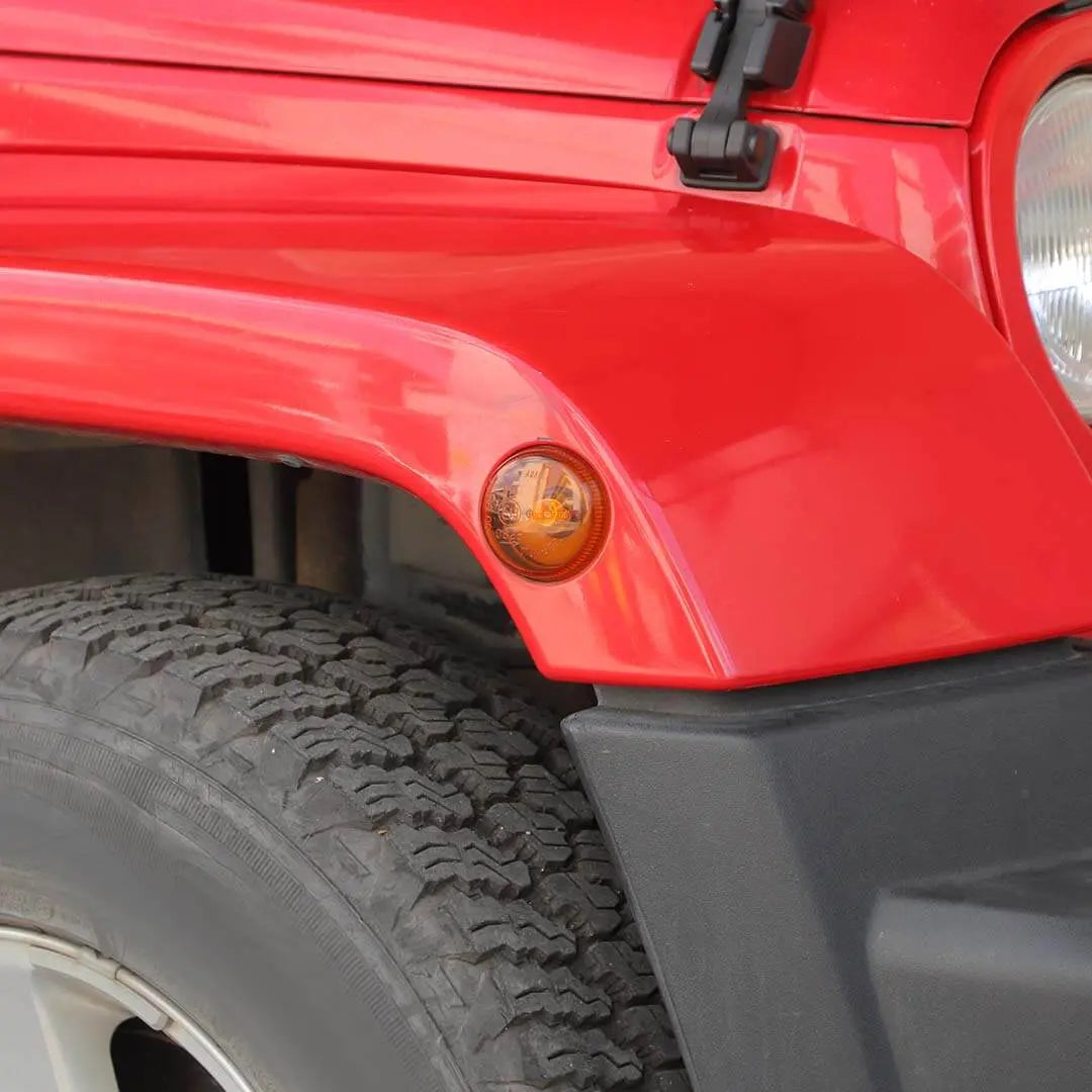 For 2007-2018 Jeep Wrangler JK Original Vehicle Wheel Arch Turn Signal Light Accessories (2 pcs)