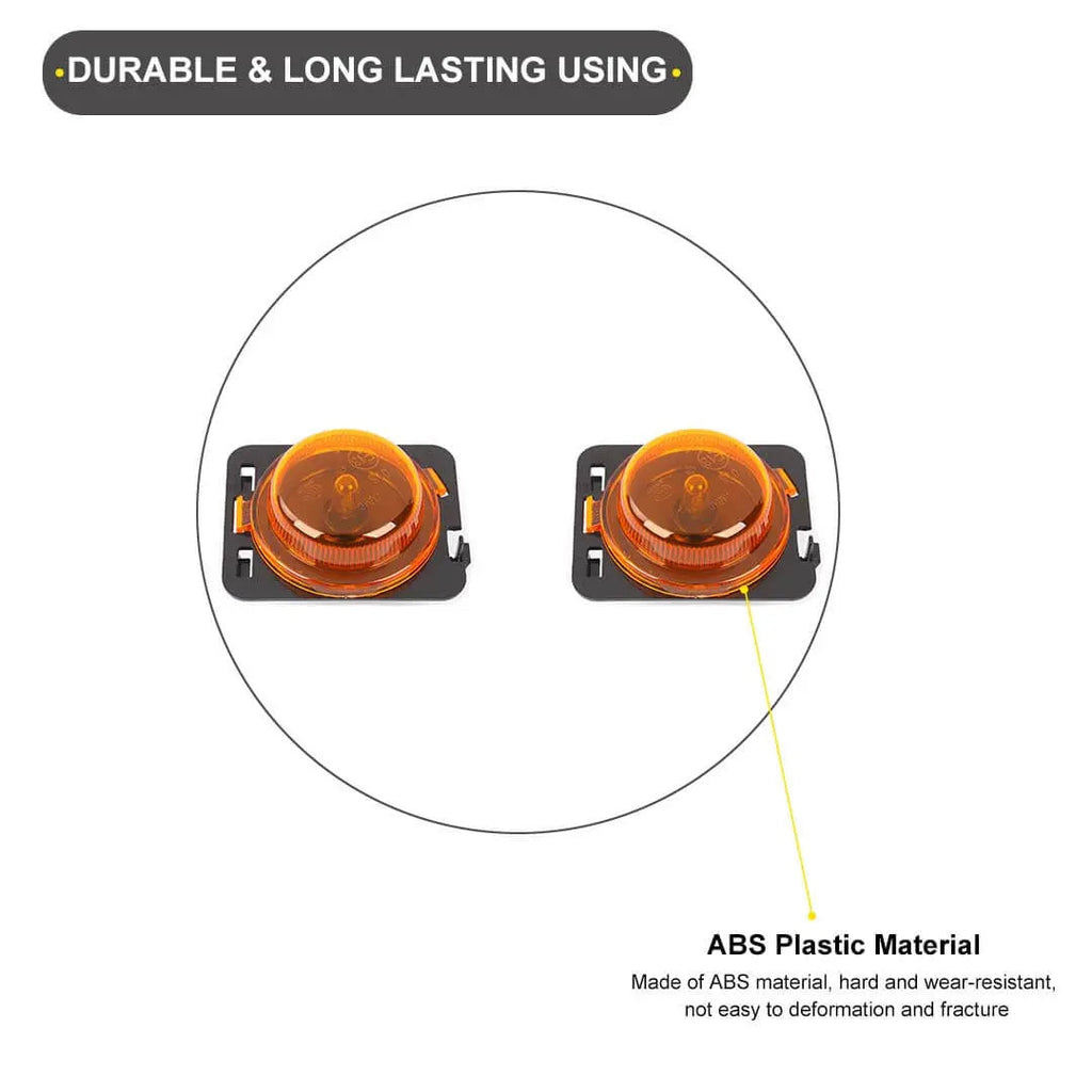For 2007-2018 Jeep Wrangler JK Original Vehicle Wheel Arch Turn Signal Light Accessories (2 pcs)