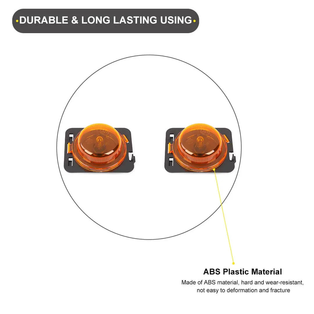 For 2007-2018 Jeep Wrangler JK Original Vehicle Wheel Arch Turn Signal Light Accessories (2 pcs)