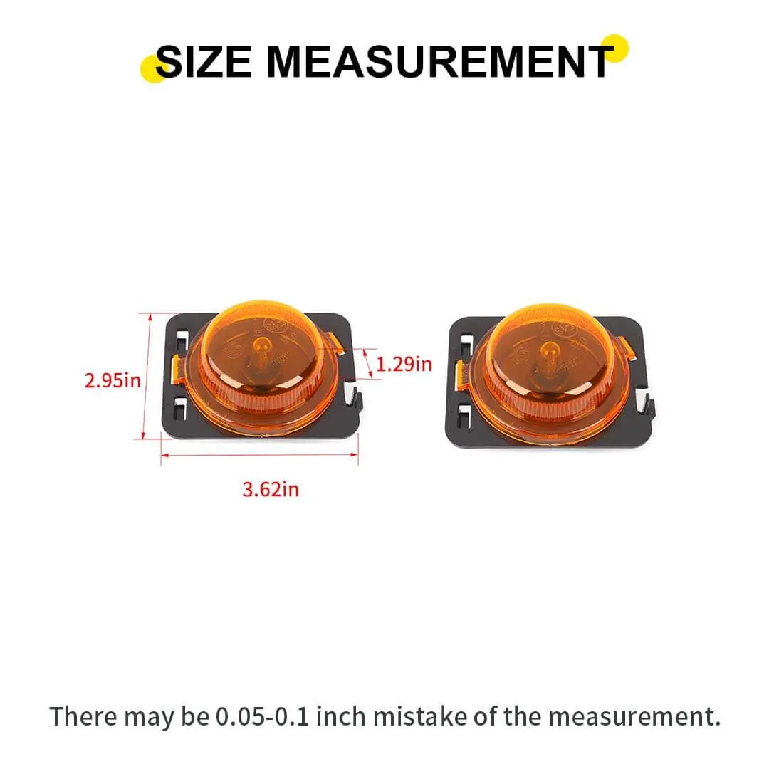 For 2007-2018 Jeep Wrangler JK Original Vehicle Wheel Arch Turn Signal Light Accessories (2 pcs)