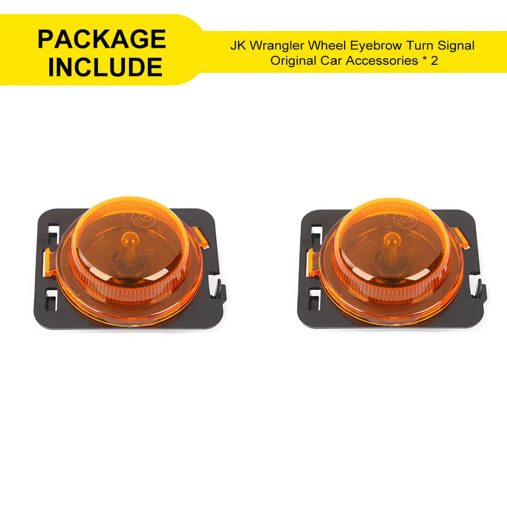 For 2007-2018 Jeep Wrangler JK Original Vehicle Wheel Arch Turn Signal Light Accessories (2 pcs)