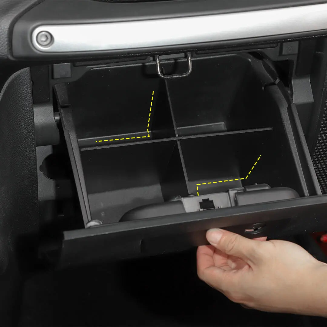 For 2007-2018 Jeep Wrangler JK Passenger Storage Box Organizer Divider（2 pcs）