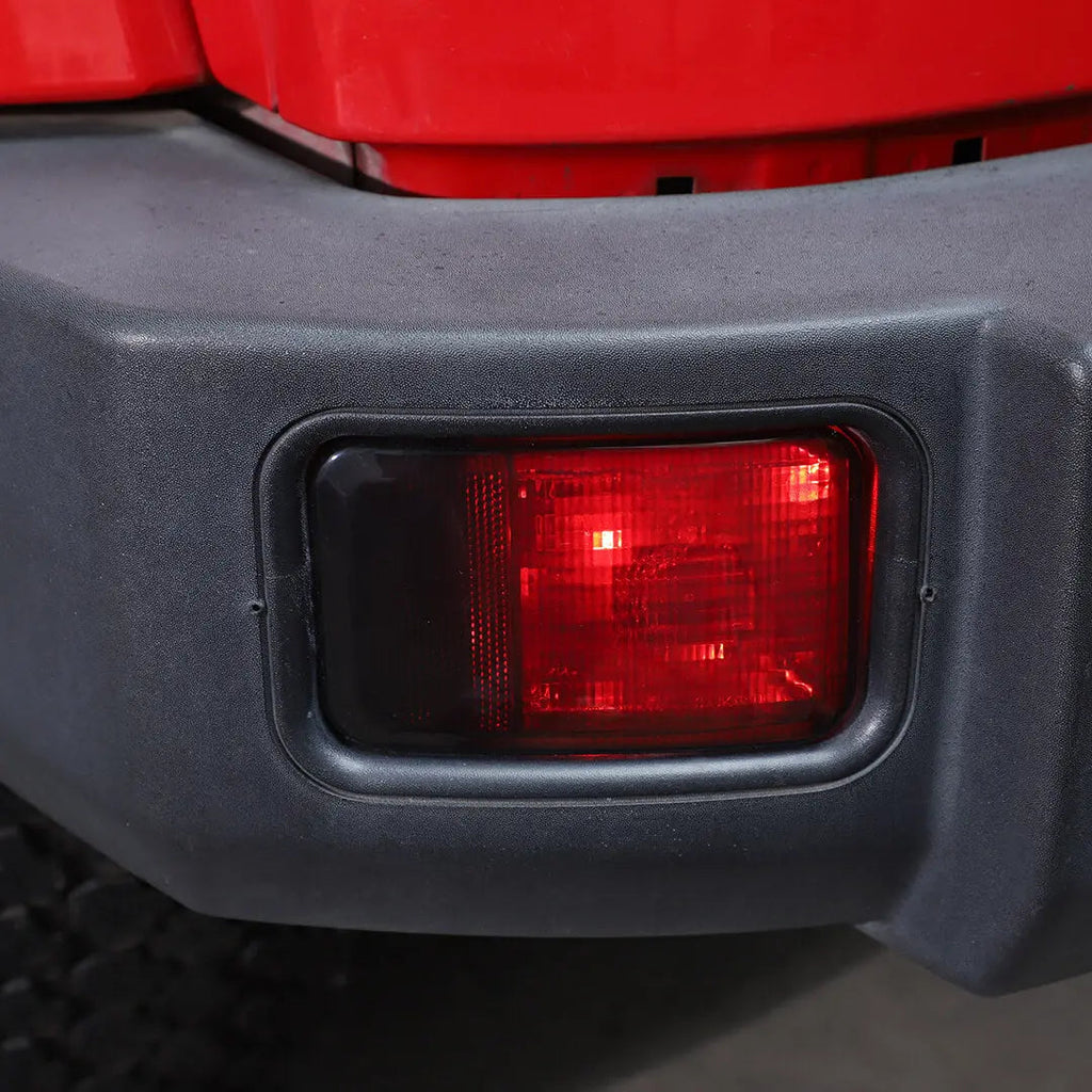 For 2007-2018 Jeep Wrangler JK Rear Bumper Fog Light Lamp Trim Cover Guard (2 pcs)