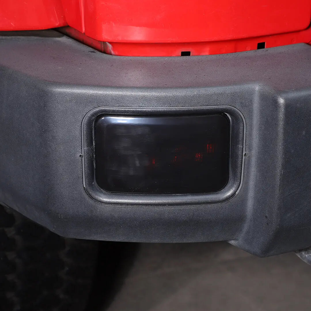 For 2007-2018 Jeep Wrangler JK Rear Bumper Fog Light Lamp Trim Cover Guard (2 pcs)
