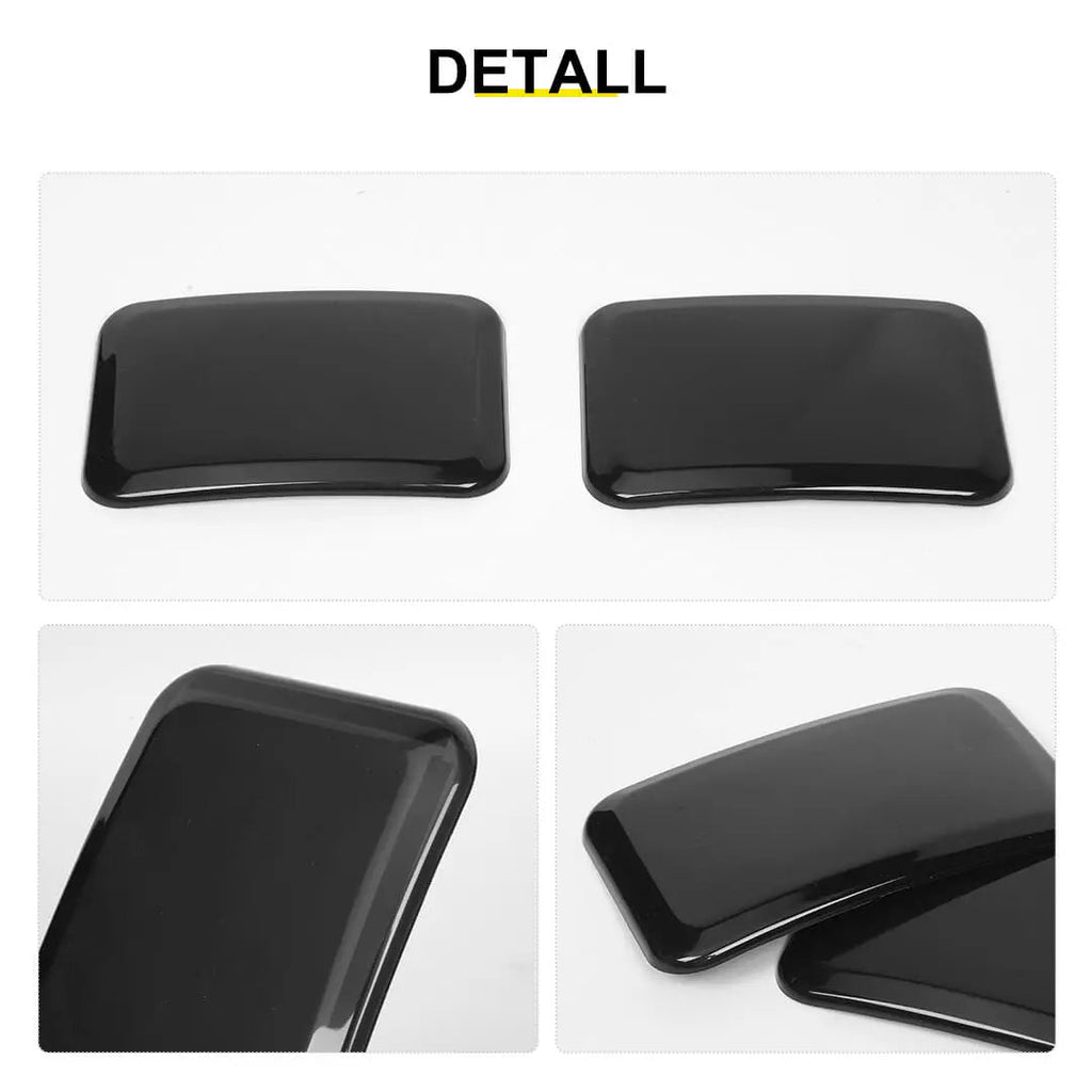 For 2007-2018 Jeep Wrangler JK Rear Bumper Fog Light Lamp Trim Cover Guard (2 pcs)