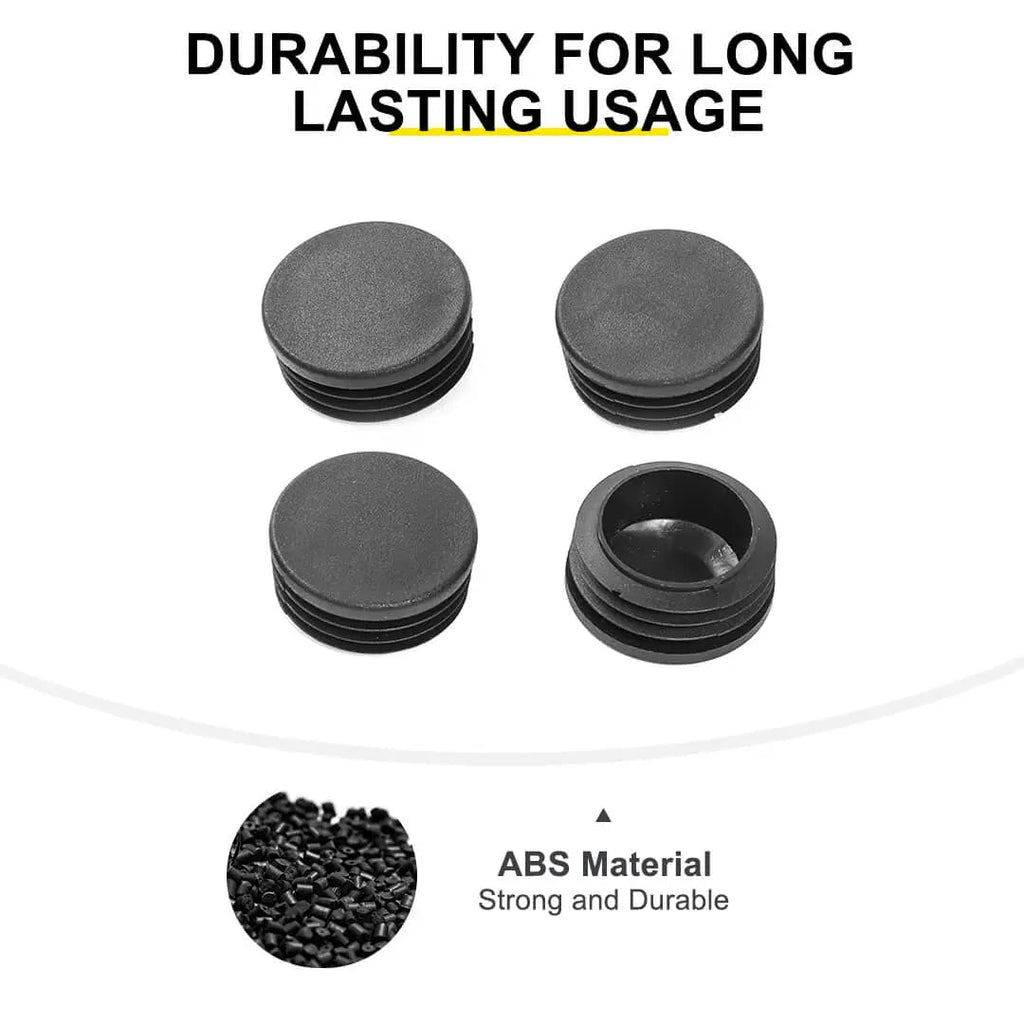 For 2007-2018 Jeep Wrangler JK Rear Chassis Frame Tube Hole Cover Plugs (4 pcs)