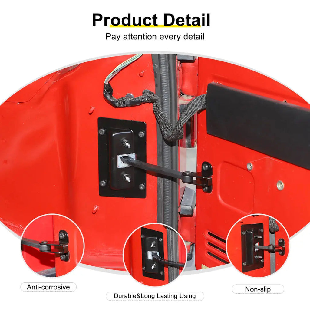 For 2007-2018 Jeep Wrangler JK Rear Door Gate Check Strap Retaining Arm Tail Gate Limiter