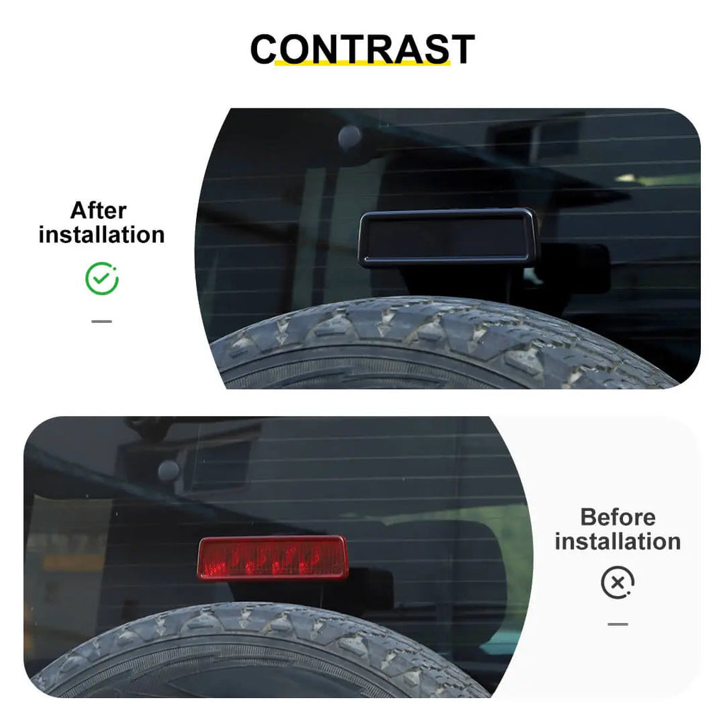 For 2007-2018 Jeep Wrangler JK Rear High Brake Light Lamp Cover Trim