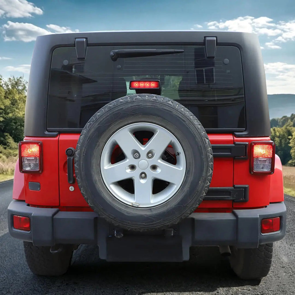 For 2007-2018 Jeep Wrangler JK Rear High Brake Light Lamp Cover Trim