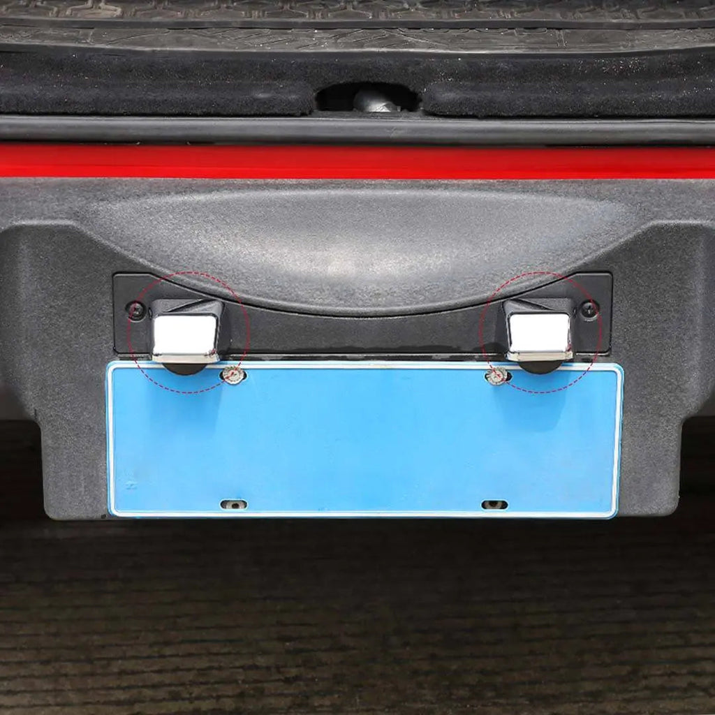 For 2007-2018 Jeep Wrangler JK Rear License Plate Light Trim Cover (2 pcs)