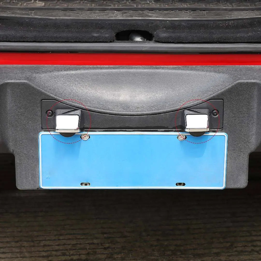 For 2007-2018 Jeep Wrangler JK Rear License Plate Light Trim Cover (2 pcs)