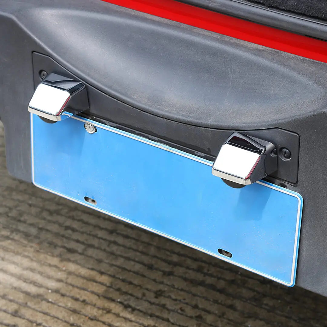 For 2007-2018 Jeep Wrangler JK Rear License Plate Light Trim Cover (2 pcs)