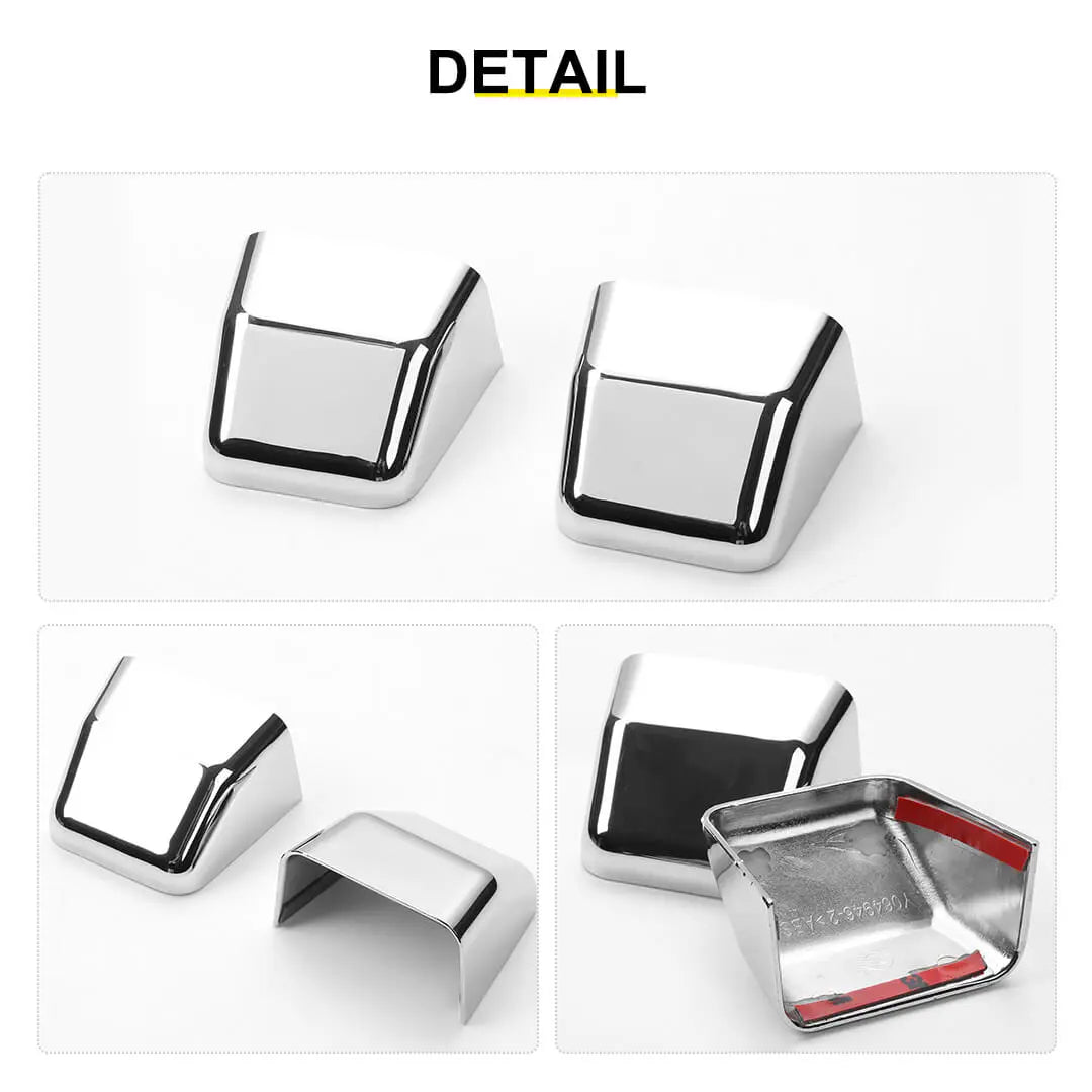 For 2007-2018 Jeep Wrangler JK Rear License Plate Light Trim Cover (2 pcs)